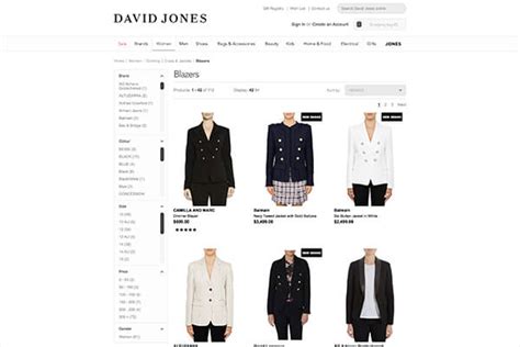 david jones women's suits.